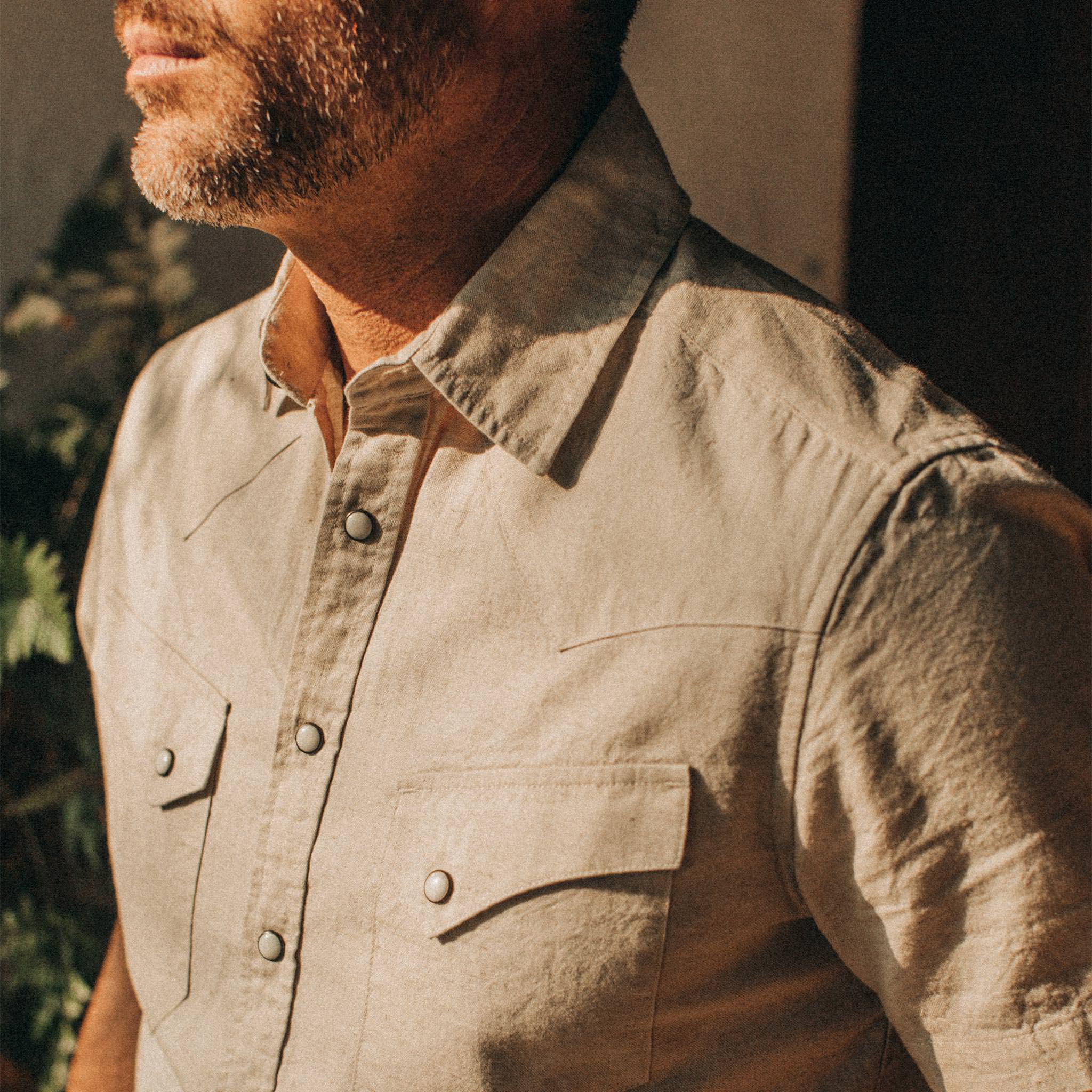 The Short Sleeve Western in Natural