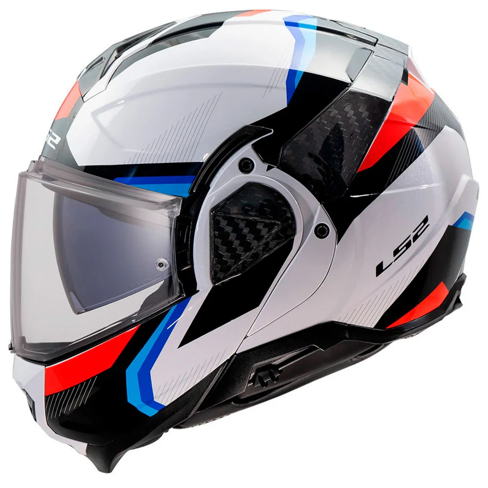 CASCO LS2 FF910 ADVANT II TRIPLE - BLANCO / AZUL / ROJO