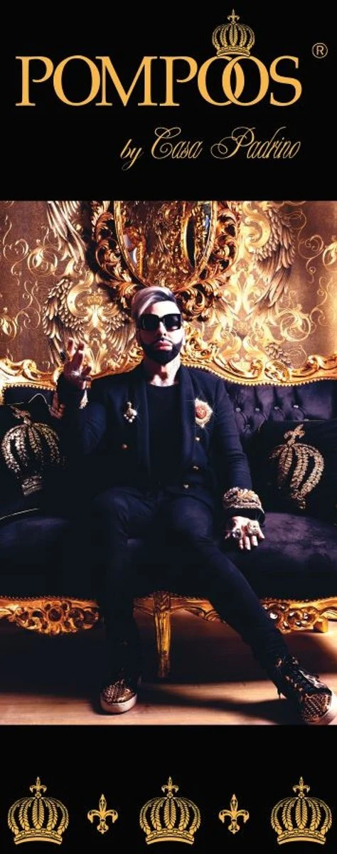 Pompöös by Luxury Baroque Armchair Purple / Gold - Pompöös Baroque armchair designed by Harald Glööckler