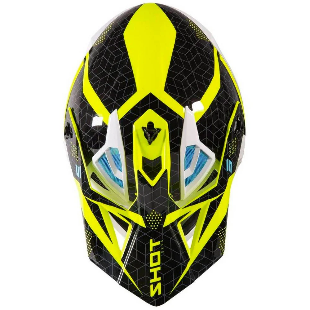 CASCO CROSS / ENDURO SHOT LITE CORE NEGRO / FLUOR